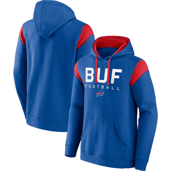 Men's Royal Buffalo Bills Call The Shot Pullover Hoodie